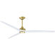 Spitfire LED Brushed Satin Brass Fan Light