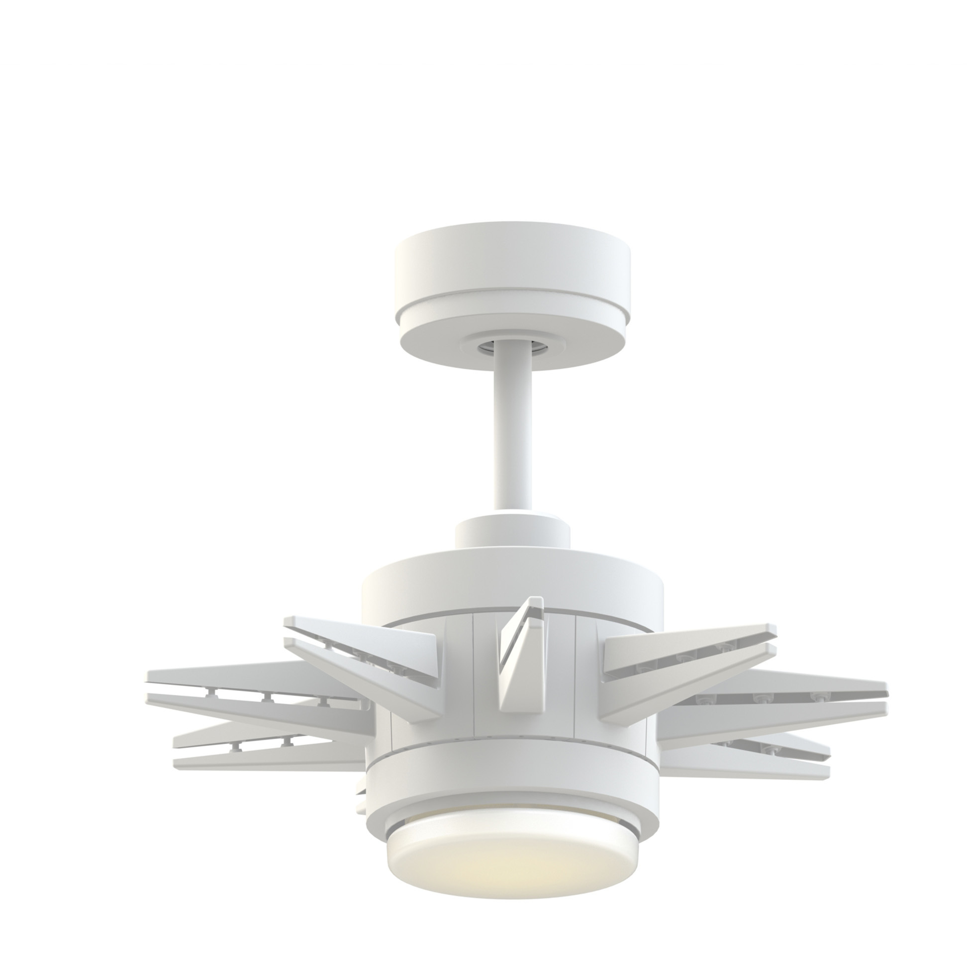 Odyn Custom Matte White Fan Motor, Blades Sold Separately