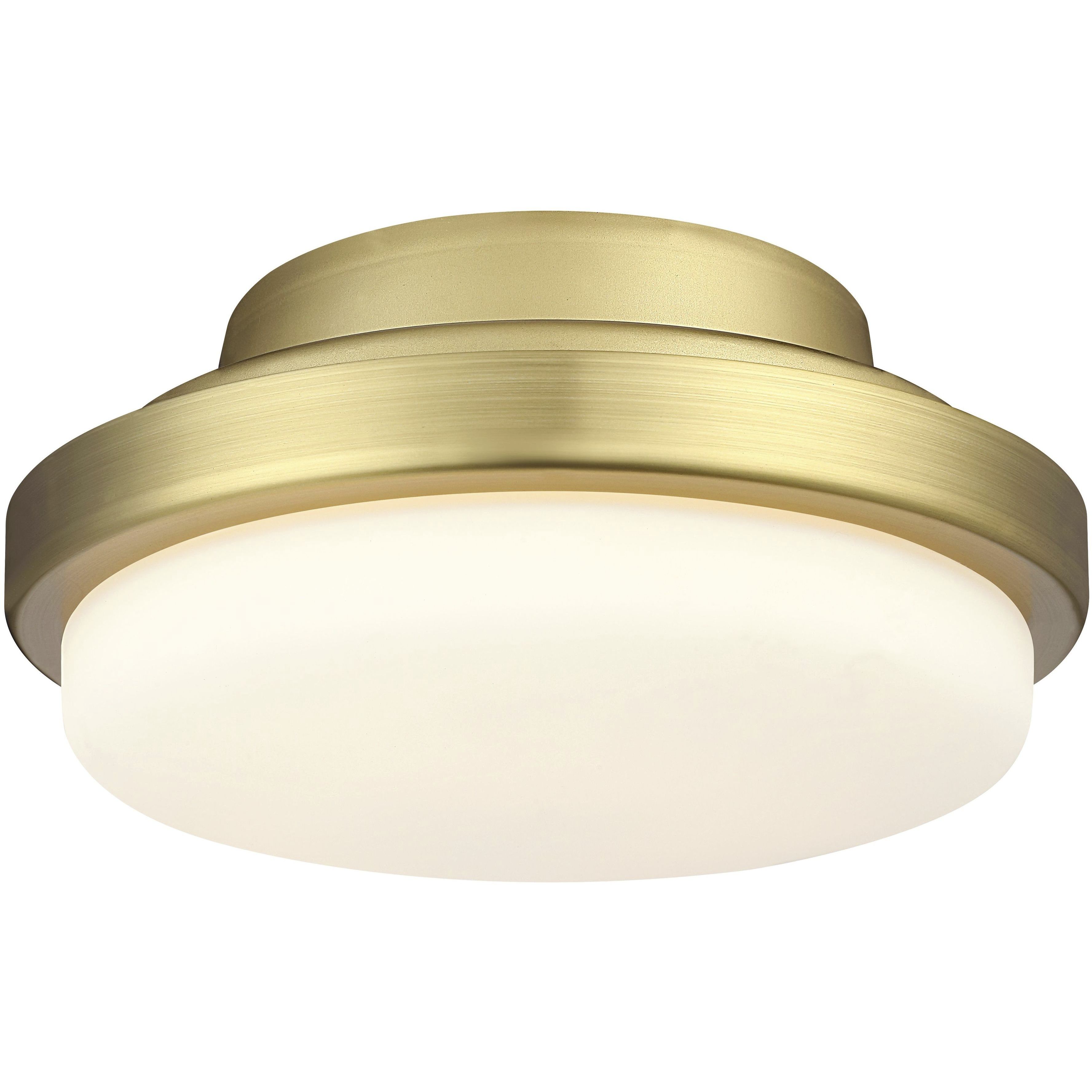 TriAire Custom 1 Light Brushed Satin Brass Fan Light