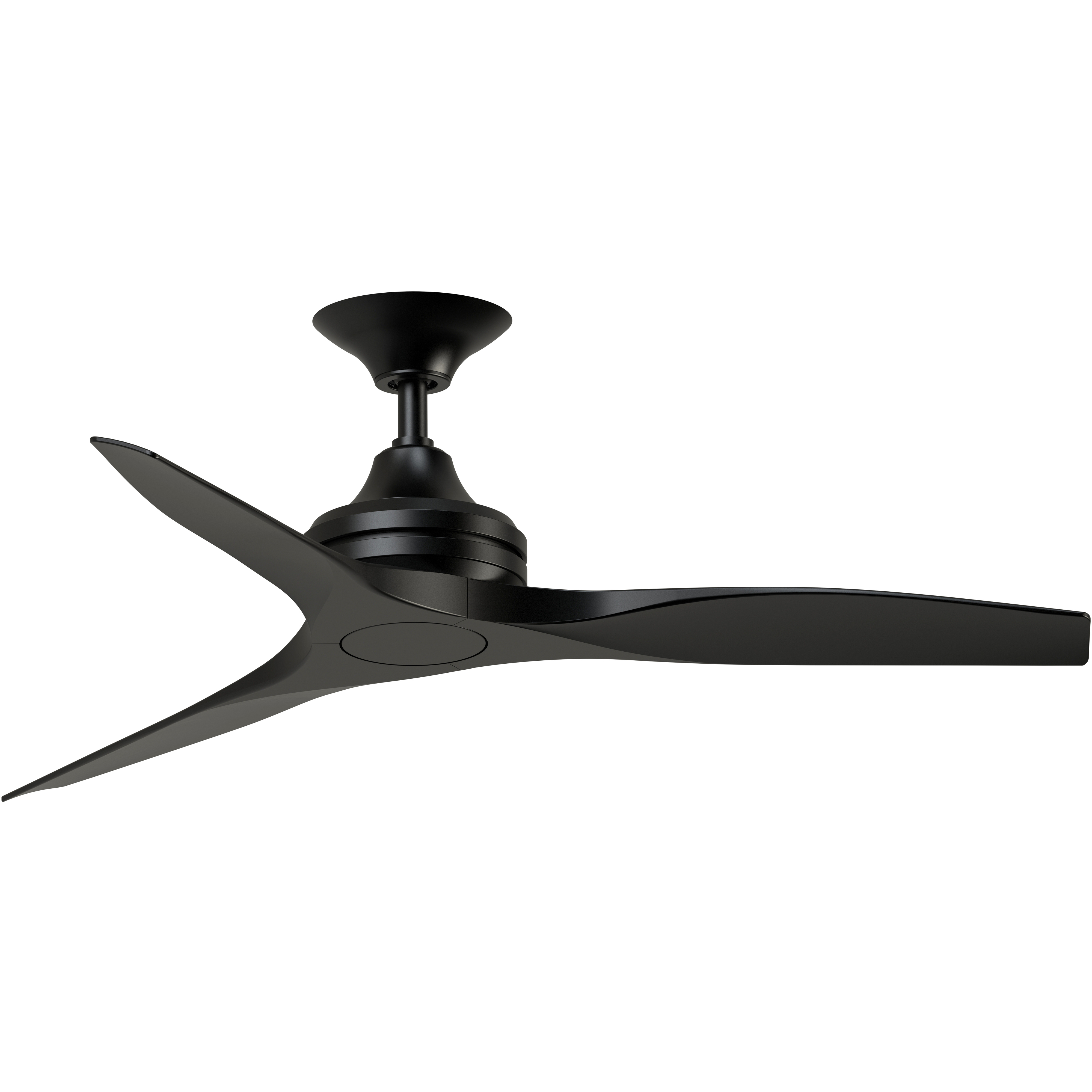 Spitfire 48 inch Black Indoor/Outdoor Ceiling Fan, Kit