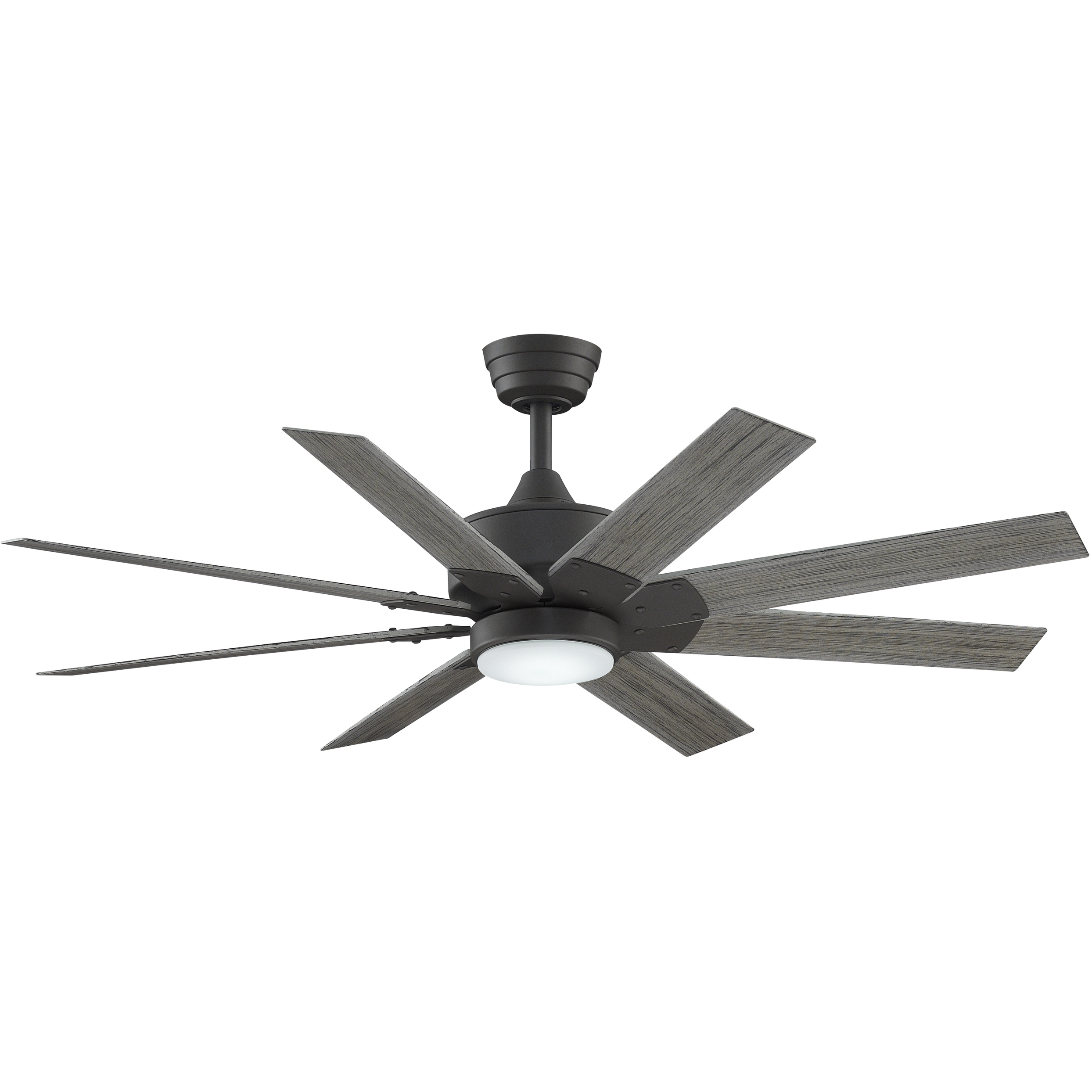 Levon Custom 1 Light Matte Greige Fan Light