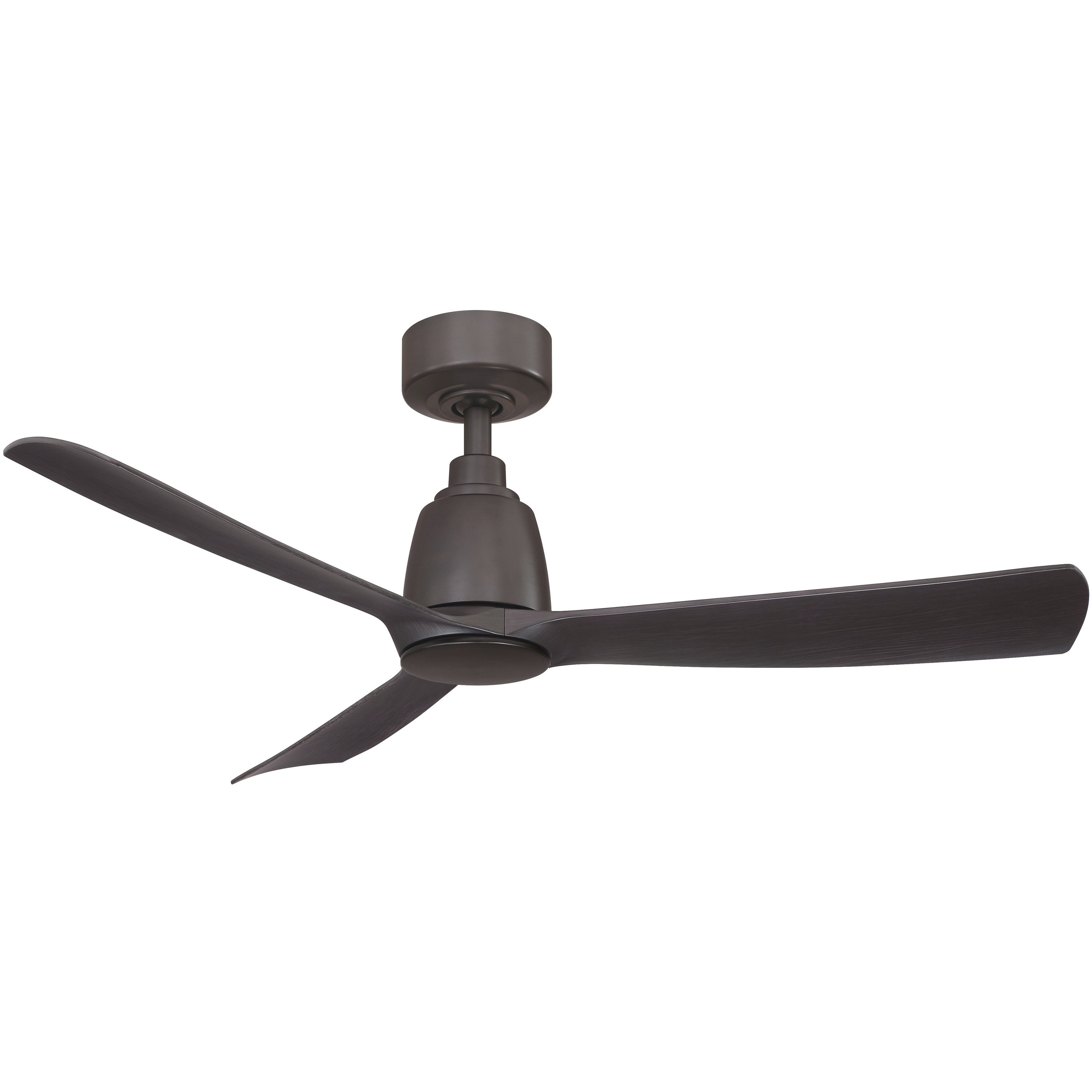 Kute 44 44 inch Dark Bronze with Dark Walnut Blades Ceiling Fan in 3
