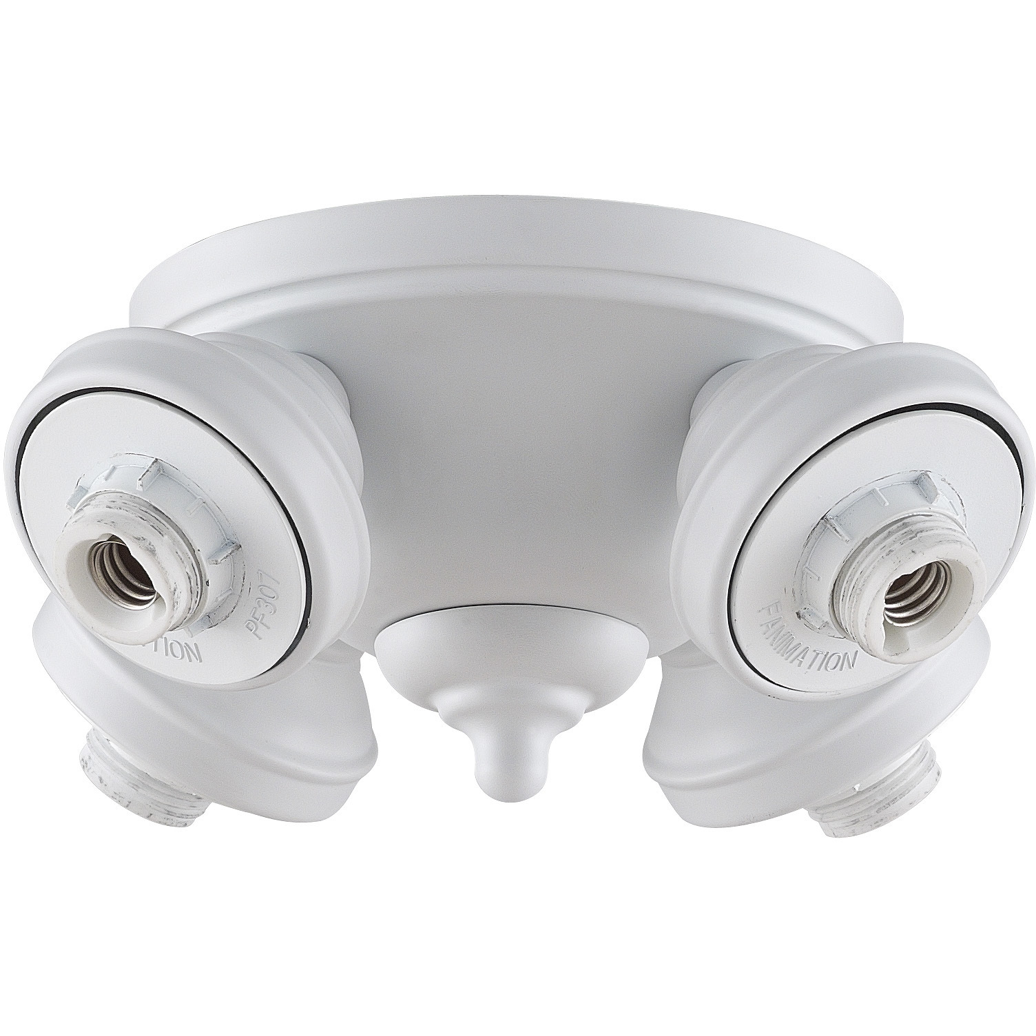 myFanimation 4 Light Incandescent Matte White Fan Light