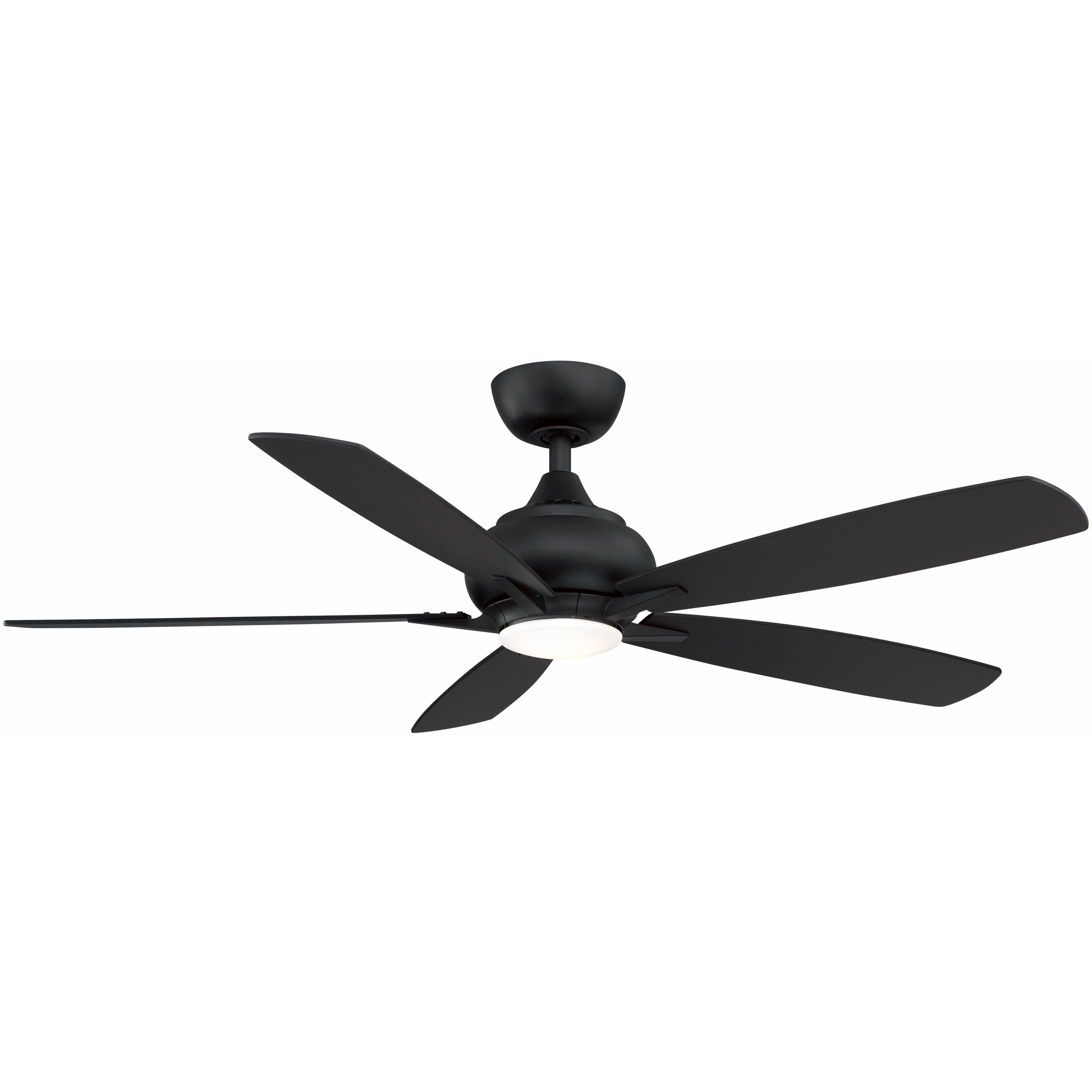 Doren 52 inch Black Ceiling Fan