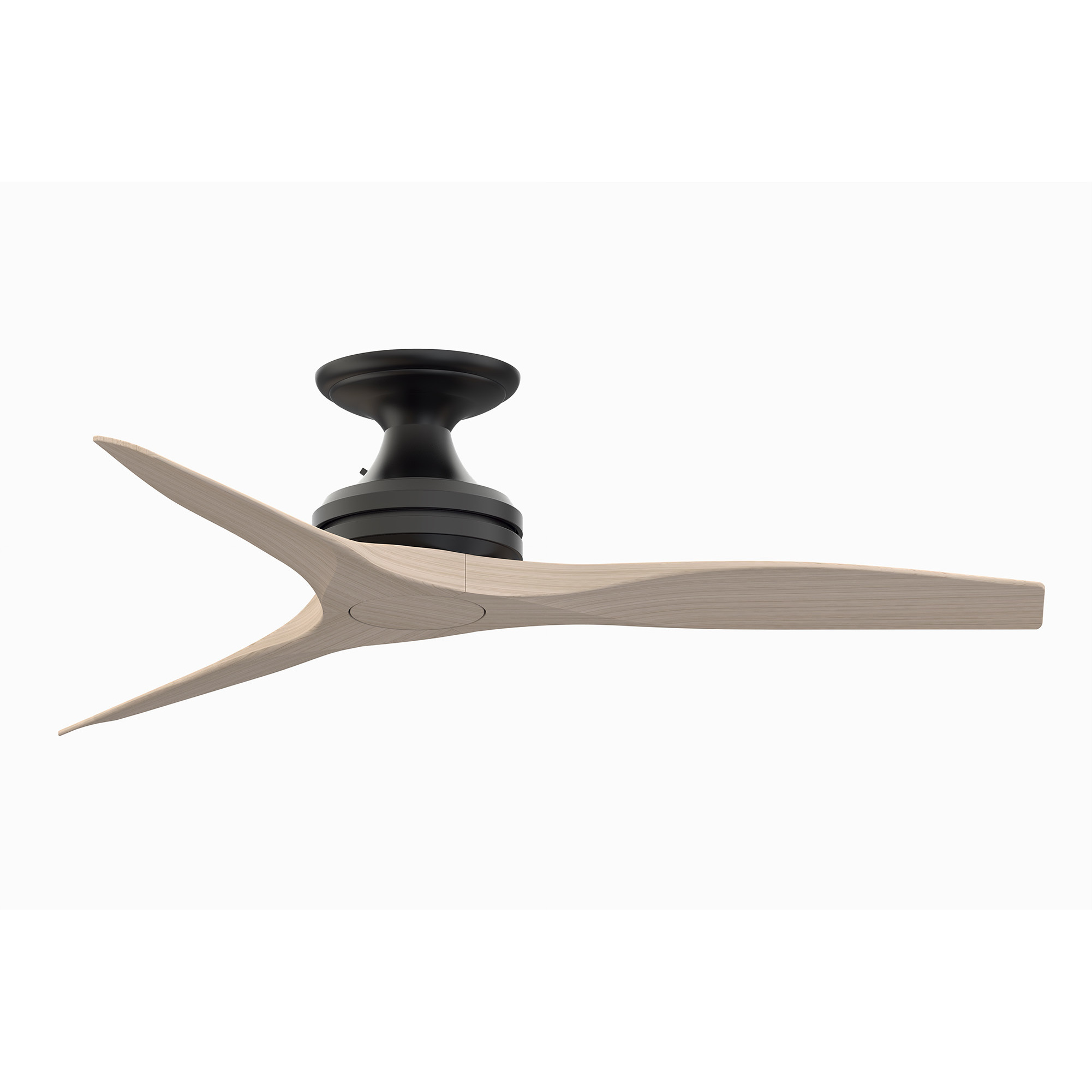 Spitfire 48 inch Black with White Washed Blades Indoor/Outdoor Ceiling Fan, Kit